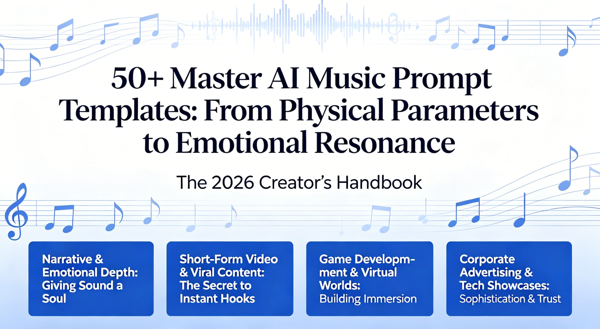 50+ Master AI Music Prompt Templates: From Physical Parameters to Emotional Resonance (The 2026 Creator’s Handbook)
